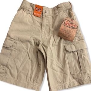 LEE Pipes Khaki Cargo Shorts Boy’s Size 7S Slim Adjustable Waist